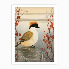 Bird Illustration Grebe 4 Art Print