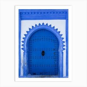 Blue Door Of Chefchaouen Art Print