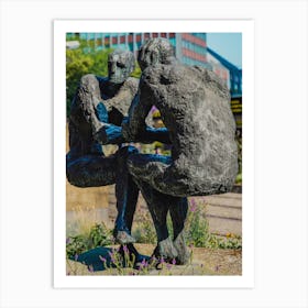 Two Men Talking Art Print