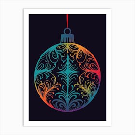 Seasonal Ornament 1 Art Print