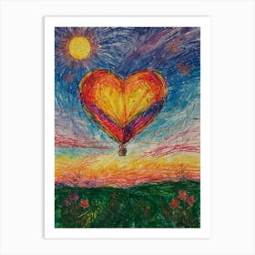 Heart Balloon 6 Art Print