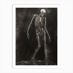 Dance With Death Skeleton Painting (54) Art Print