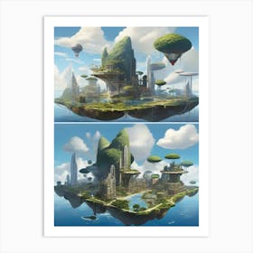 City In The Sky Art Print