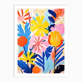 Flowers 48, Matisse style, Floral texture Art Print