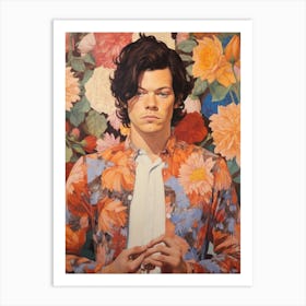 Harry Styles Kitsch Portrait 2 Art Print