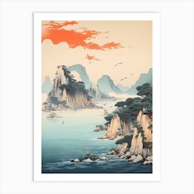 The Ogasawara Islands In Tokyo, Ukiyo E Drawing 4 Art Print