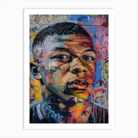 Kylian Mbappé 4 Art Print