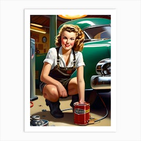 Pin Up Girl 1 Art Print