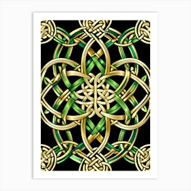 Abstract Celtic Knot 7 Art Print