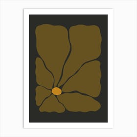 Autumn Flower 03 - Drab Art Print
