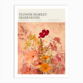 Flowers Market Marrakech Art Print