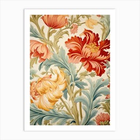 Floral Wallpaper 331 Art Print