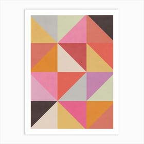 Geometric Shapes - TS01 Art Print