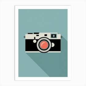 Retro Camera 60's, Vintage Art Print