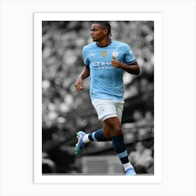 Manuel Akanji Of Manchester City Art Print