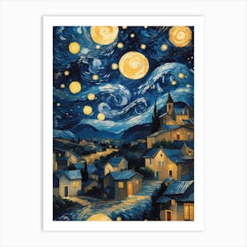 Starry Night 3 Art Print