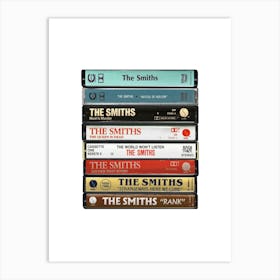 The Smiths - Music Poster - Albums on Cassette Print Art Print