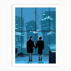 Fight Club Silhouette I Art Print