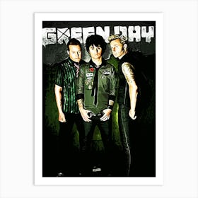 Green Day band music 2 Art Print