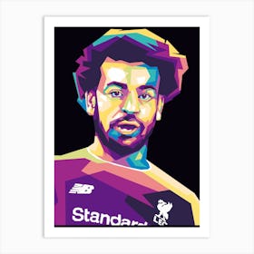 Popart Mohamed Salah In Wpap Art Print