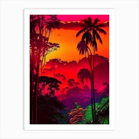 The Amazon Rainforest Pop Art 2 Art Print