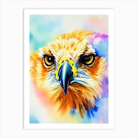 Golden Eagle Watercolour Bird Art Print