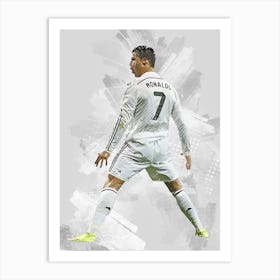 Cristiano Ronaldo Real Madrid Art Print