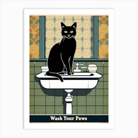 Wash Your Paws 5 Art Print