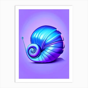 Periwinkle Snail 1 Pop Art Art Print