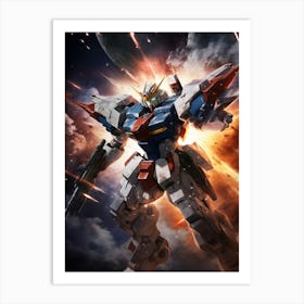 Gundam Robot 6 Art Print