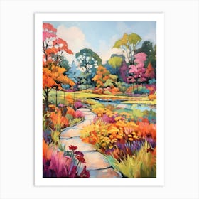 Autumn Gardens Painting Atlanta Botanical Garden 4 Art Print