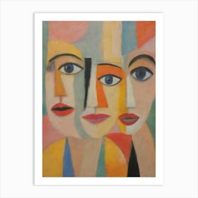 Three Faces 4 Art Print