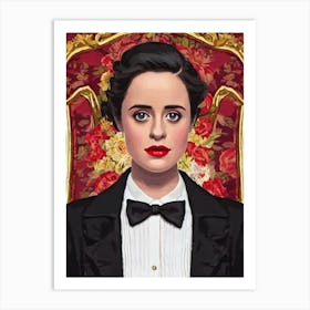 Claire Foy Illustration Movies Art Print