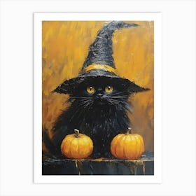 Witch Cat 9 Art Print