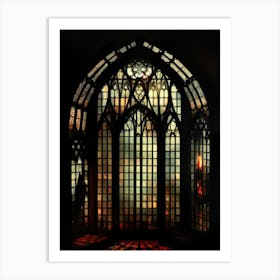 Stained Glass Window Gothic Art Print