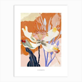 Colourful Flower Illustration Poster Cosmos 4 Art Print