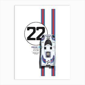 Porsche 917 Martini No. 22 Art Print