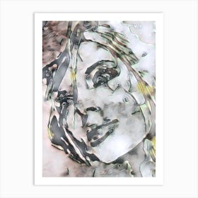 Woman'S Face 10 Art Print