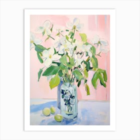 A Vase With Hellebore, Flower Bouquet 3 Art Print