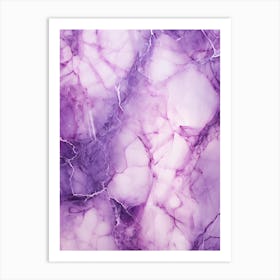 Purple Marble 1 Art Print