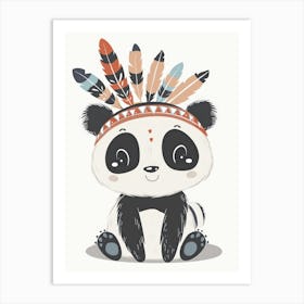 Cute Panda Art Print