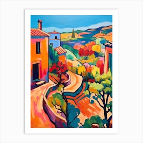 Agrigento Italy 1 Fauvist Painting Art Print