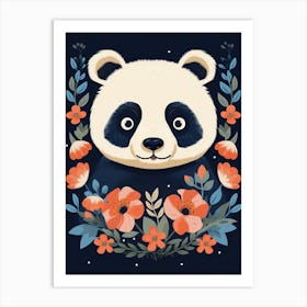 Baby Animal Illustration  Panda 2 Art Print