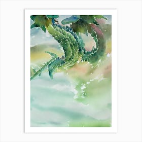 Sea Dragon Storybook Watercolour Art Print