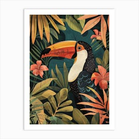 Toucan In The Jungle Art Print