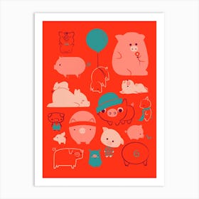 The Pigs Art Print