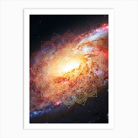 Cosmic mandala #2 - space poster Art Print