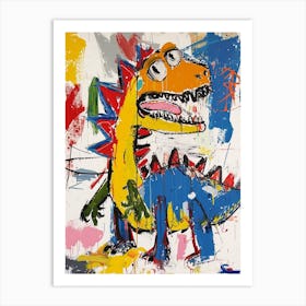 Graffiti Paint Dinosaur Art Print