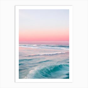 Coral Beach, Australia Pink Photography 1 Art Print