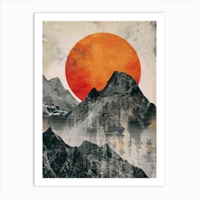 Sunrise Over Mountains 1 Art Print